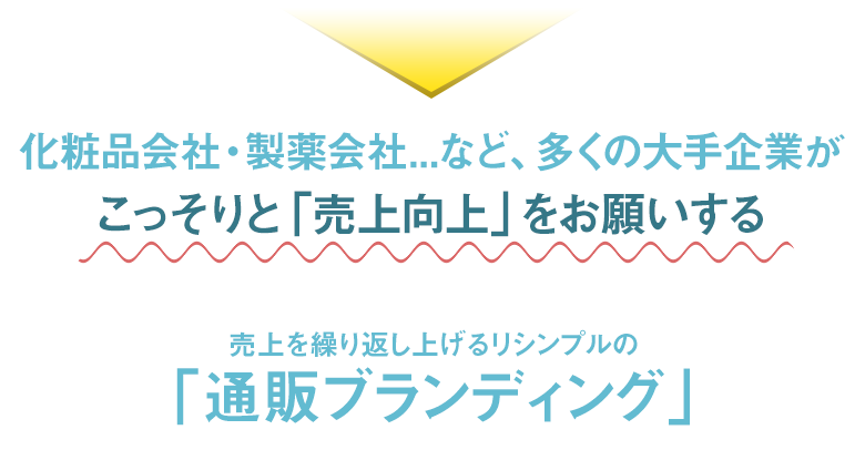 化粧品会社・製薬会社などがこっそりを売上向上をお願いする「通販ブランディング」